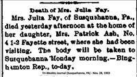 Fay, Mrs.Julia